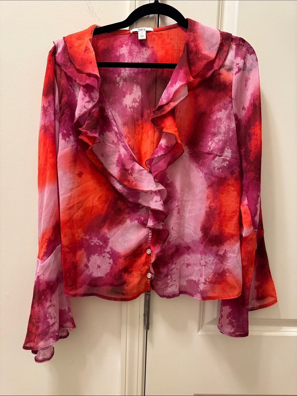 Bar III  women Ruffle Blouse